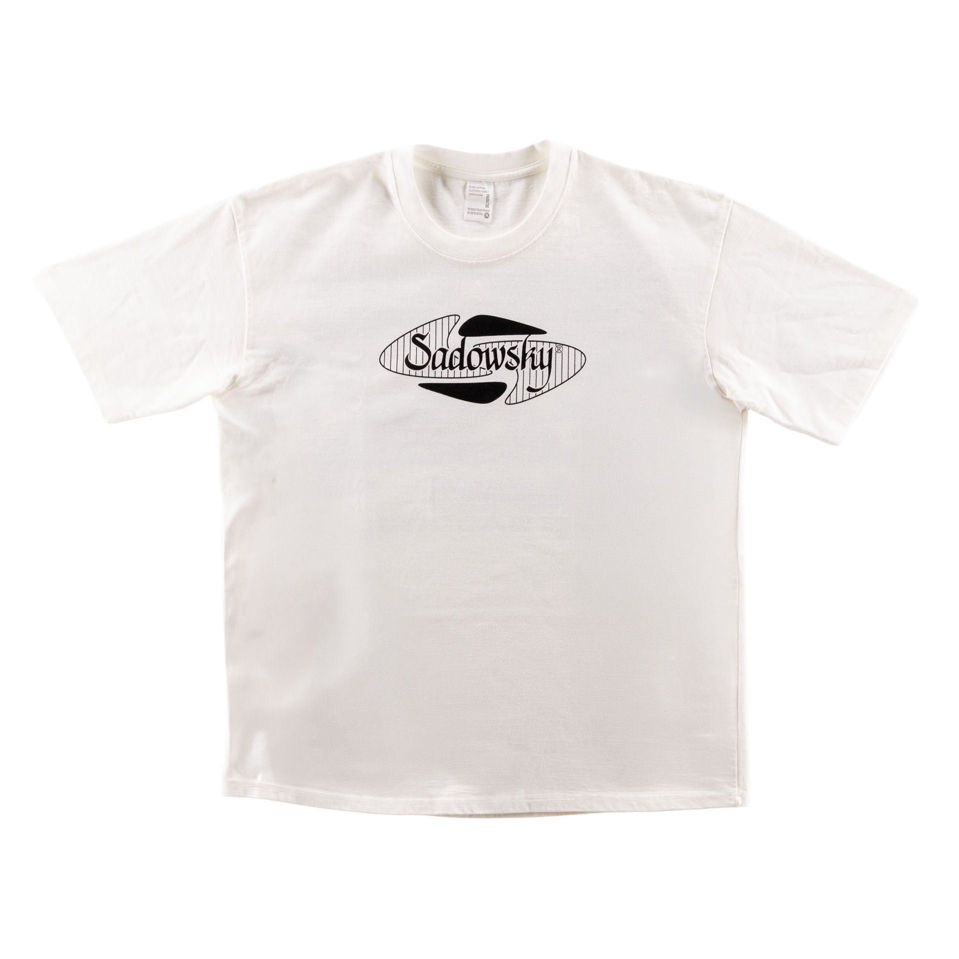 Black Printed Logo T-Shirt White Small